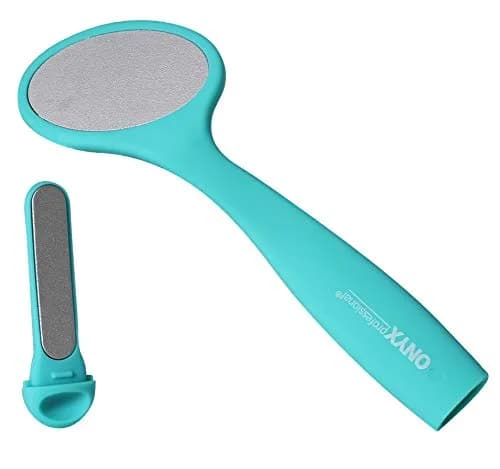 Onyx Professional 3-in-1 Diamond Foot Scrubber Teal | Exfoliates Calluses & Dry Skin thumbnail 4