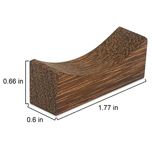 YTLX Natural Wenge Wood Chopstick Rests Set of 10 | Sturdy & Smooth for Kitchen Dining thumbnail 3