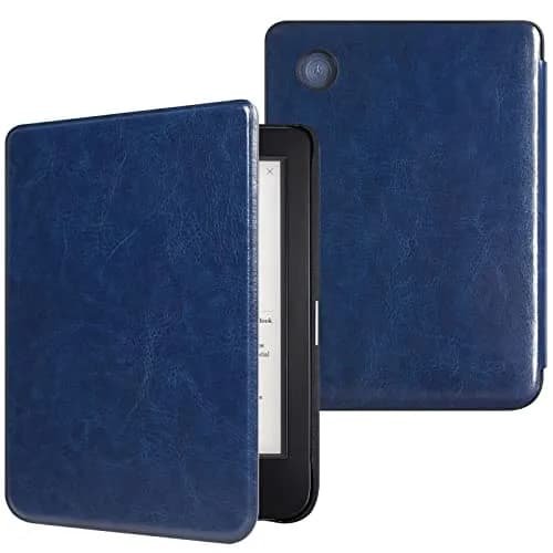 DMLuna Ultra Slim Lightweight Folio Case for Kobo Clara 2E 6" | Auto Sleep/Wake Function, Navy Blue thumbnail 1