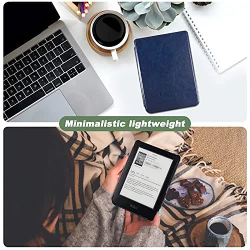 DMLuna Ultra Slim Lightweight Folio Case for Kobo Clara 2E 6" | Auto Sleep/Wake Function, Navy Blue thumbnail 7