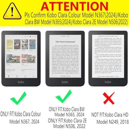 DMLuna Ultra Slim Lightweight Folio Case for Kobo Clara 2E 6" | Auto Sleep/Wake Function, Navy Blue thumbnail 2