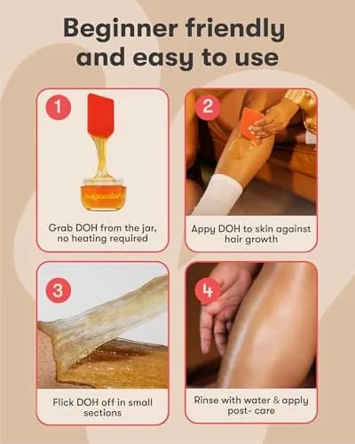 Sugardoh Mini Doh Kit | Medium Sugaring Kit for Fine Hair | 6 Ounce Paste thumbnail 5