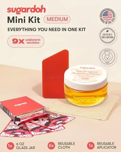 Sugardoh Mini Doh Kit | Medium Sugaring Kit for Fine Hair | 6 Ounce Paste thumbnail 2