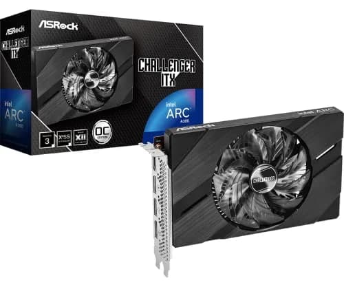 ASRock Intel Arc A380 Challenger ITX 6GB OC | Compact 1080p Gaming & Media thumbnail 1