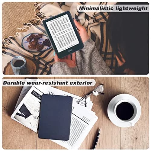 DMLuna Case for Kobo Clara 2E 6" - Ultra Slim Lightweight PU Leather Folio with Auto Sleep/Wake Function, Navy Blue | Imported from USA thumbnail 7
