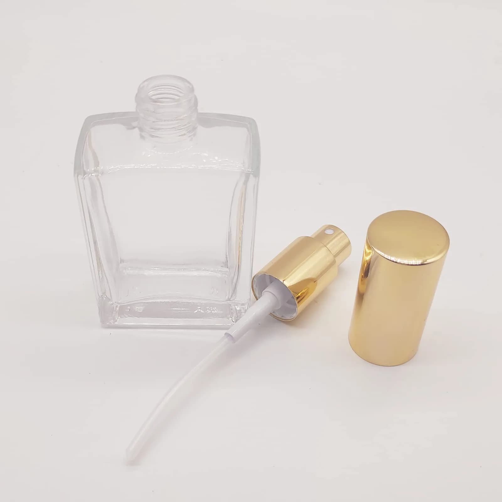 PimyRcyi 8PCS Square Glass Spray Bottle 50ml (1.7oz) | Fine Mist Refillable Perfume Atomiser - view 5