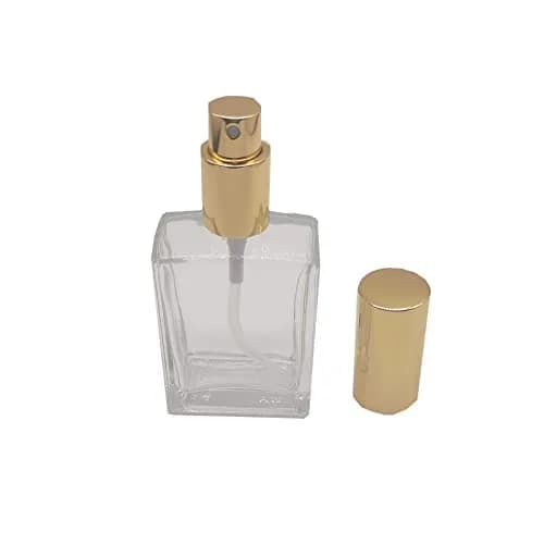 PimyRcyi 8PCS Square Glass Spray Bottle 50ml (1.7oz) | Fine Mist Refillable Perfume Atomiser thumbnail 3