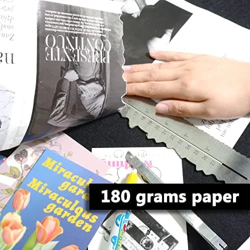 UPTTHOW Metal Irregular Edges Ruler for Paper Tearing | 12" Measuring Tool for DIY & Art thumbnail 3