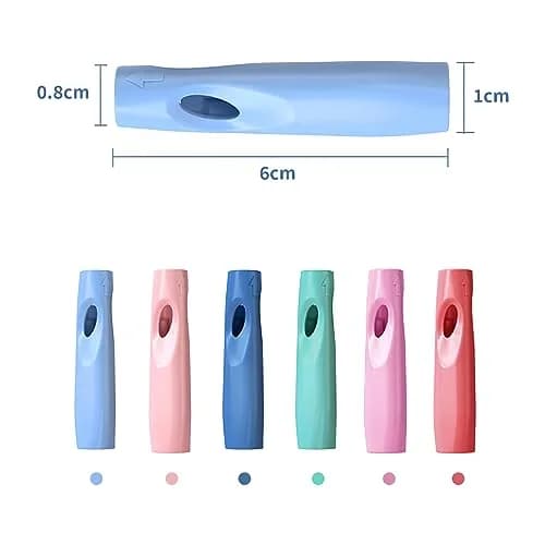 OSteed Pencil Grip, Extender & Cap 3 In 1 | Multi-Functional, Food-Grade Silicone, 6 Pcs thumbnail 4