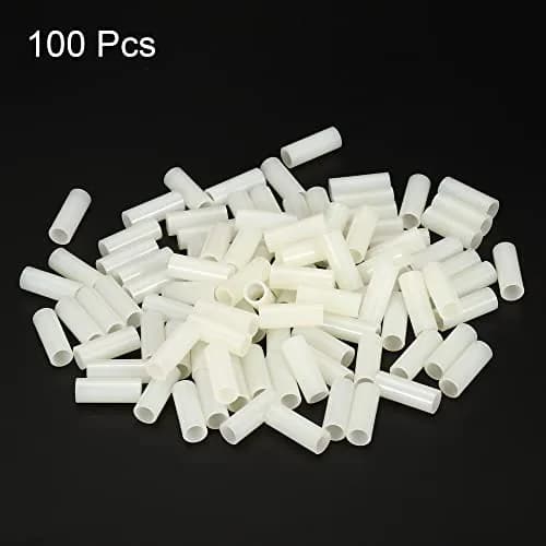 PATIKIL Round Spacer Washer 100 Pack Nylon 5mm ID x 7mm OD x 20mm L | For M5 Screws, 3D Printers, Electronics thumbnail 3