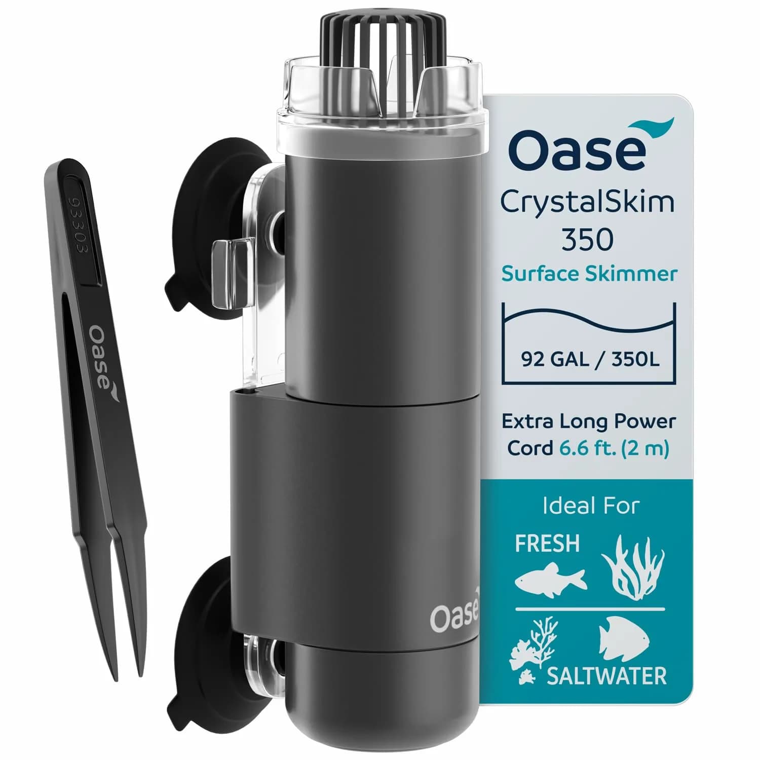 OASE CrystalSkim 350 Surface Skimmer Filter for Aquariums up to 350L | German-Engineered, Italian-Made, UL-Certified - main product image