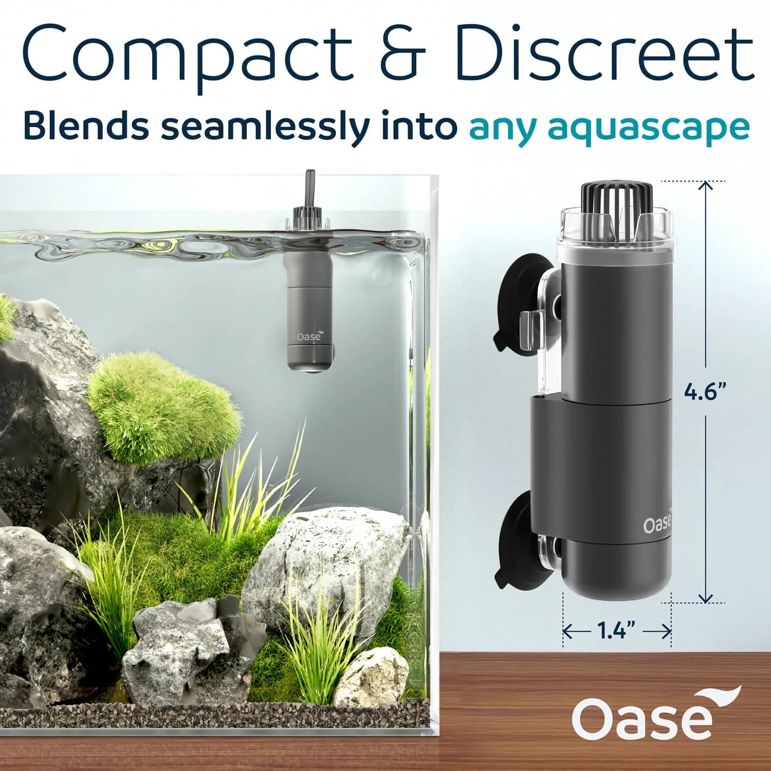 OASE CrystalSkim 350 Surface Skimmer Filter for Aquariums up to 350L | German-Engineered, Italian-Made, UL-Certified - view 2
