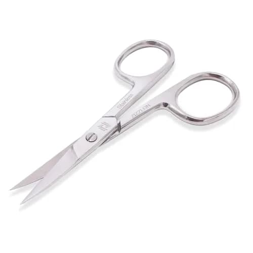 ZIZZLON Curved Micro Serrated Nail Scissors 22mm Blade | Professional Surgical Grade Stainless Steel thumbnail 6
