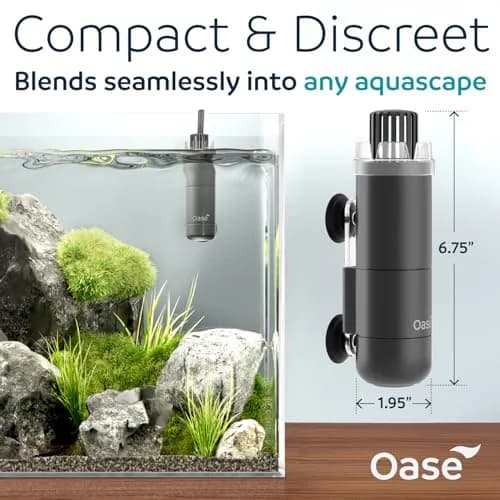 OASE CrystalSkim 600 Surface Skimmer for Freshwater and Marine Aquariums | Compact Internal Filter for Film Oil and Debris Removal thumbnail 2
