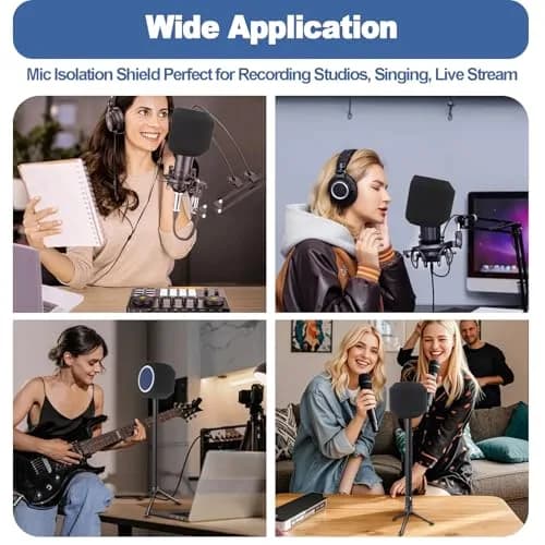 Piwerod Microphone Isolation Ball with Pop Filter for USB & Condenser Mics | Studio-Grade Sound & Noise Reduction thumbnail 6