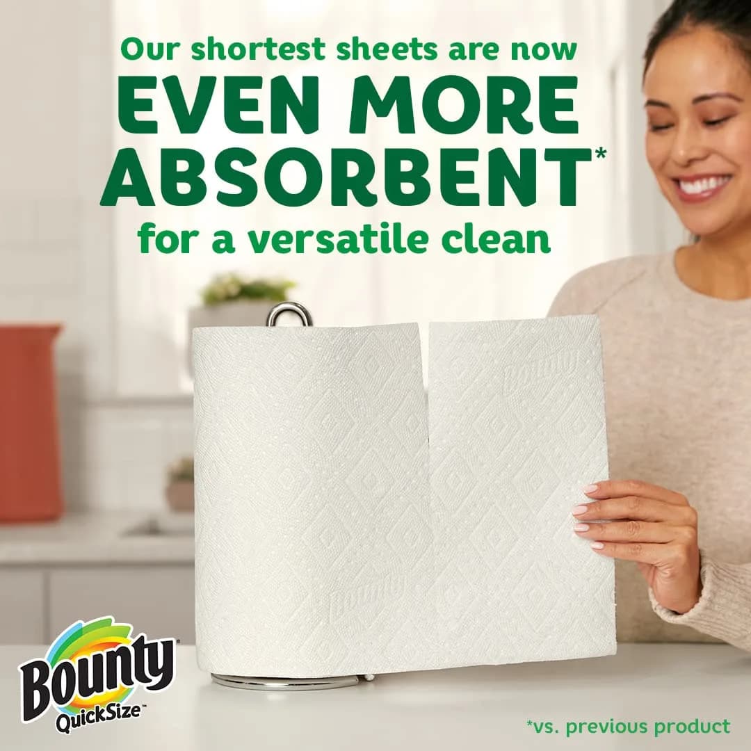 Bounty Select-A-Size Paper Towels, 2 Double Plus Rolls White, 113 Sheets Per Roll - view 4
