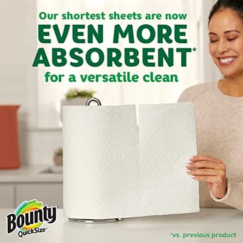 Bounty Select-A-Size Paper Towels, 8 Double Plus Rolls White, 904 Sheets Total | Absorbent & Quicker Picker Upper thumbnail 4
