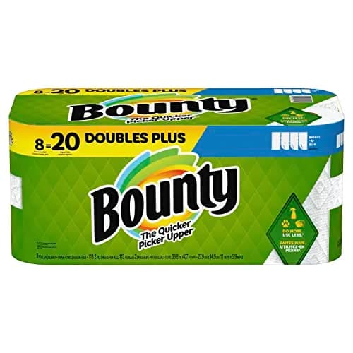Bounty Select-A-Size Paper Towels, 8 Double Plus Rolls White, 904 Sheets Total | Absorbent & Quicker Picker Upper thumbnail 1