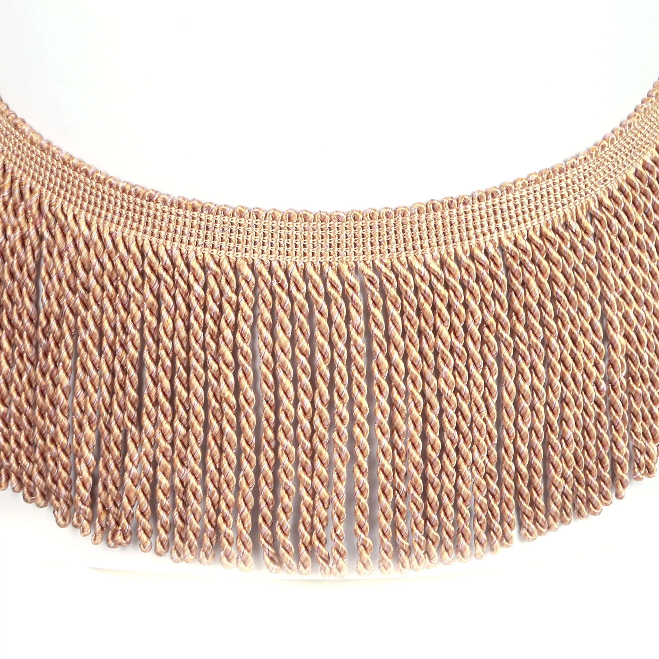 Fenghuangwu 5 Yard Rayon Curtain Bullion Fringe Trim | Elegant Embellishment for Sewing & DIY (70-120 chars)