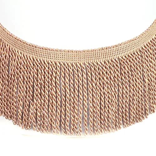 Fenghuangwu 5 Yard Rayon Curtain Bullion Fringe Trim | Elegant Embellishment for Sewing & DIY (70-120 chars) thumbnail 1