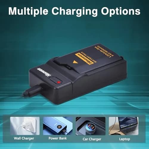 Hisewen PSP 3000 Battery and Charger for Sony PSP 2000/3000 Slim Consoles | 1500mAh Li-ion Rechargeable Pack with LED USB Charger thumbnail 6