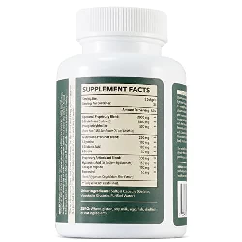 Guigmiens Liposomal Glutathione 2000 MG | Antioxidant Support for Bright Skin (70-120 chars) thumbnail 8