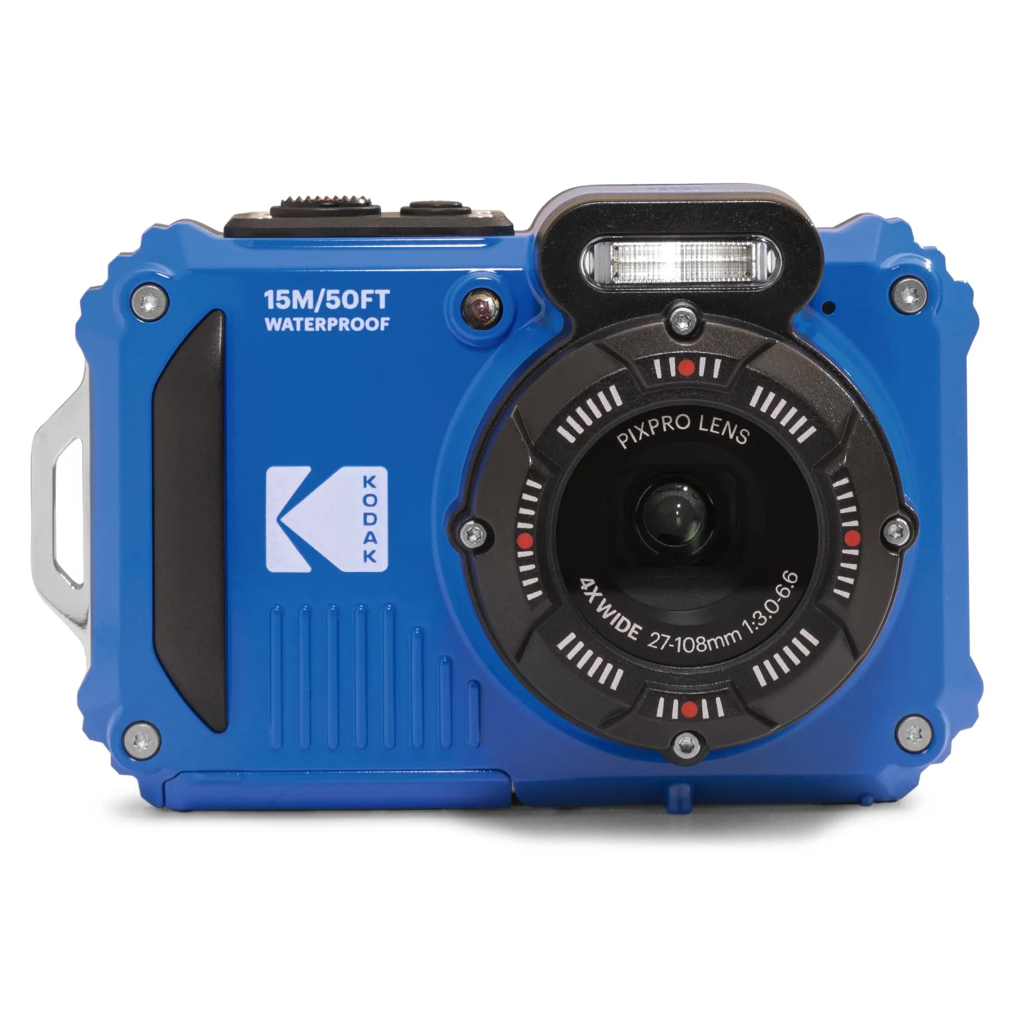 Kodak Pixpro WPZ2 Compact Digital Camera 16MP 4x Optical Zoom, Waterproof 15m, Shockproof, 720p HD Video, 2.7" LCD, White | Rugged Adventure Camera — Blue