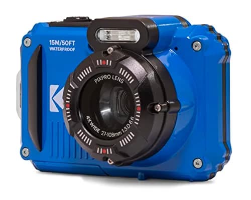 KODAK PIXPRO WPZ2 Waterproof Digital Camera 16MP 4X Optical Zoom Blue | 15m Waterproof, 1080p HD Video thumbnail 4