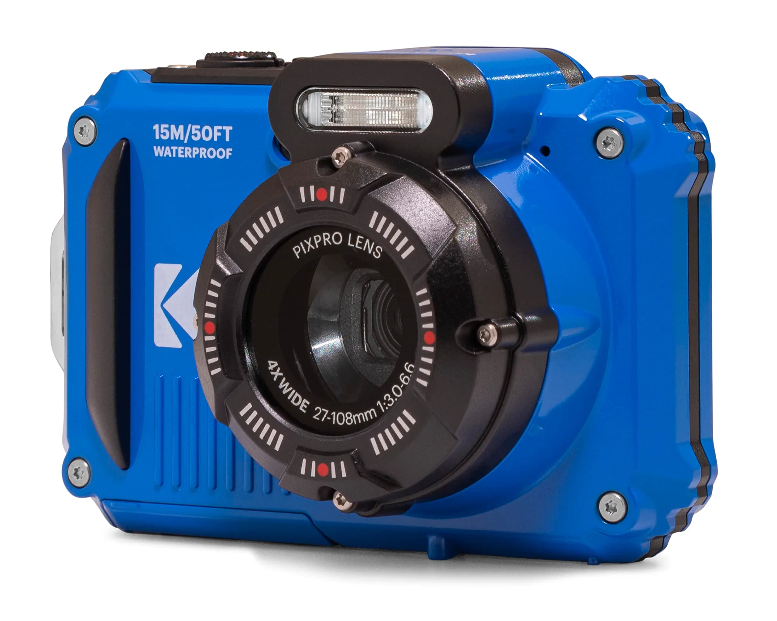 KODAK PIXPRO WPZ2 Waterproof Digital Camera 16MP 4X Optical Zoom Blue | 15m Waterproof, 1080p HD Video - view 4