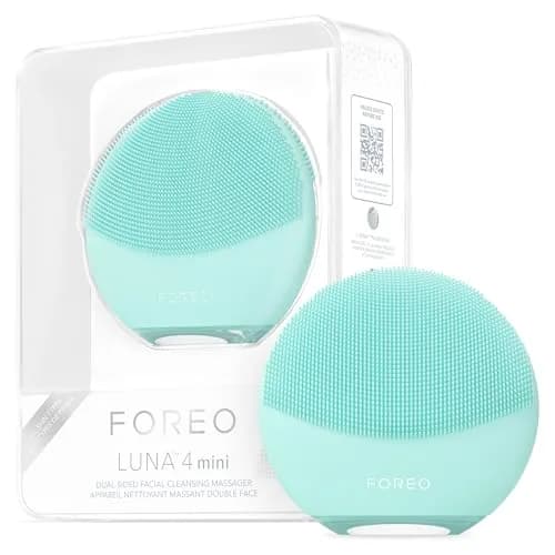 FOREO Luna 4 mini Facial Cleansing Brush & Face Massager, Arctic Blue | Deep 2-Zone Silicone & T-Sonic Pulsations thumbnail 1