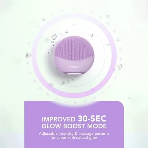 FOREO Luna 4 mini Facial Cleansing Brush & Face Massager, Lavender | Deep Clean & Glow Boost (70-120 chars) thumbnail 6
