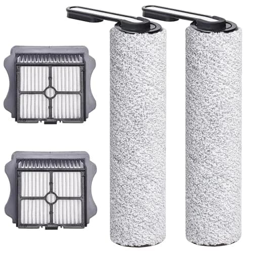Bluearks Tineco Floor ONE S5 Replacement Brush Rollers & HEPA Filters (2 Brush Rollers + 2 Filters) | Captures 99.97% Particles thumbnail 1