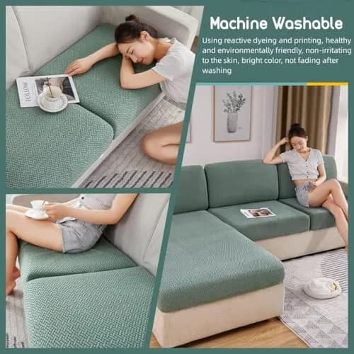 Jonuiony Universal Sofa Slipcover 2024 Large 3 Seat | Wear-Resistant, High Stretch Furniture Protector thumbnail 4