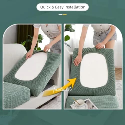 Jonuiony Universal Sofa Slipcover 2024 Wear-Resistant High Stretch Furniture Protector (Yellow, Large 1 Seat) | Full Sofa Coverage thumbnail 10