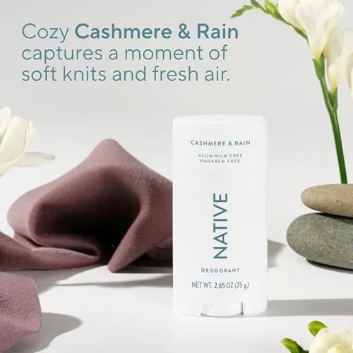 Native Cashmere & Rain Deodorant 78ml (2.65 oz) | 72-Hour Odor Control thumbnail 4