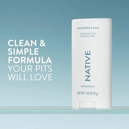Native Cashmere & Rain Deodorant 78ml (2.65 oz) | 72-Hour Odor Control thumbnail 2