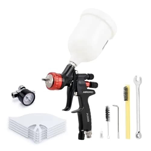 AEROPRO A608 HVLP Air Spray Gun with 1.3mm Nozzle and 600cc Cup | High Transfer Efficiency for Automotive Painting thumbnail 1