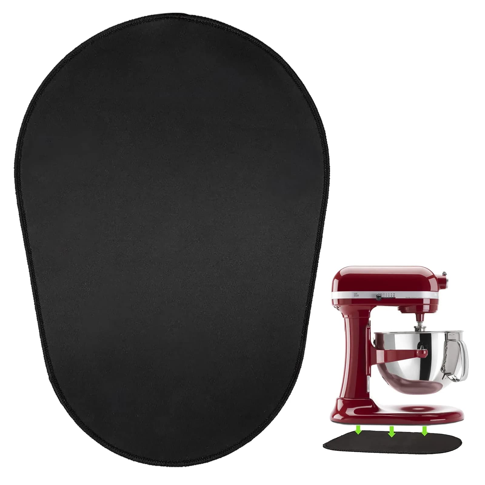 Oudizz Mixer Mover Kitchen Assistant Countertop Slip Mat 37cm x 25.5cm | Compatible with KitchenAid 5–8 Qt - main product image