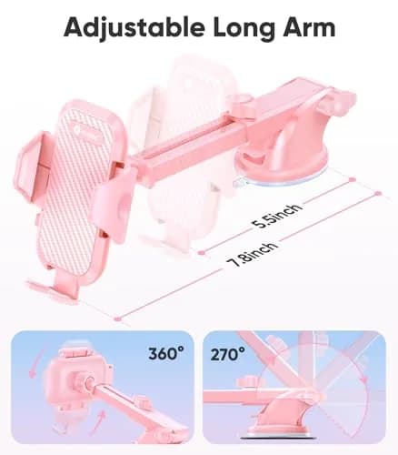 VICSEED Stable Car Phone Holder [Upgraded Strongest Suction, Won't Break] thumbnail 5