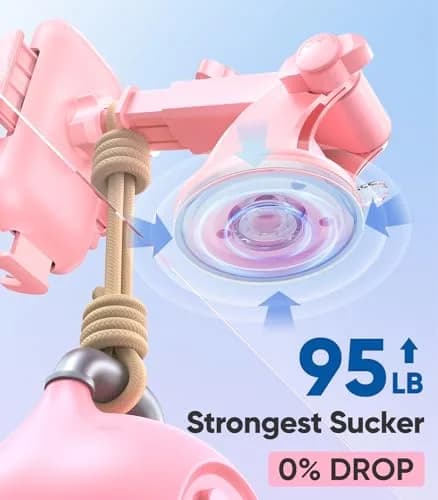 VICSEED Stable Car Phone Holder [Upgraded Strongest Suction, Won't Break] thumbnail 3