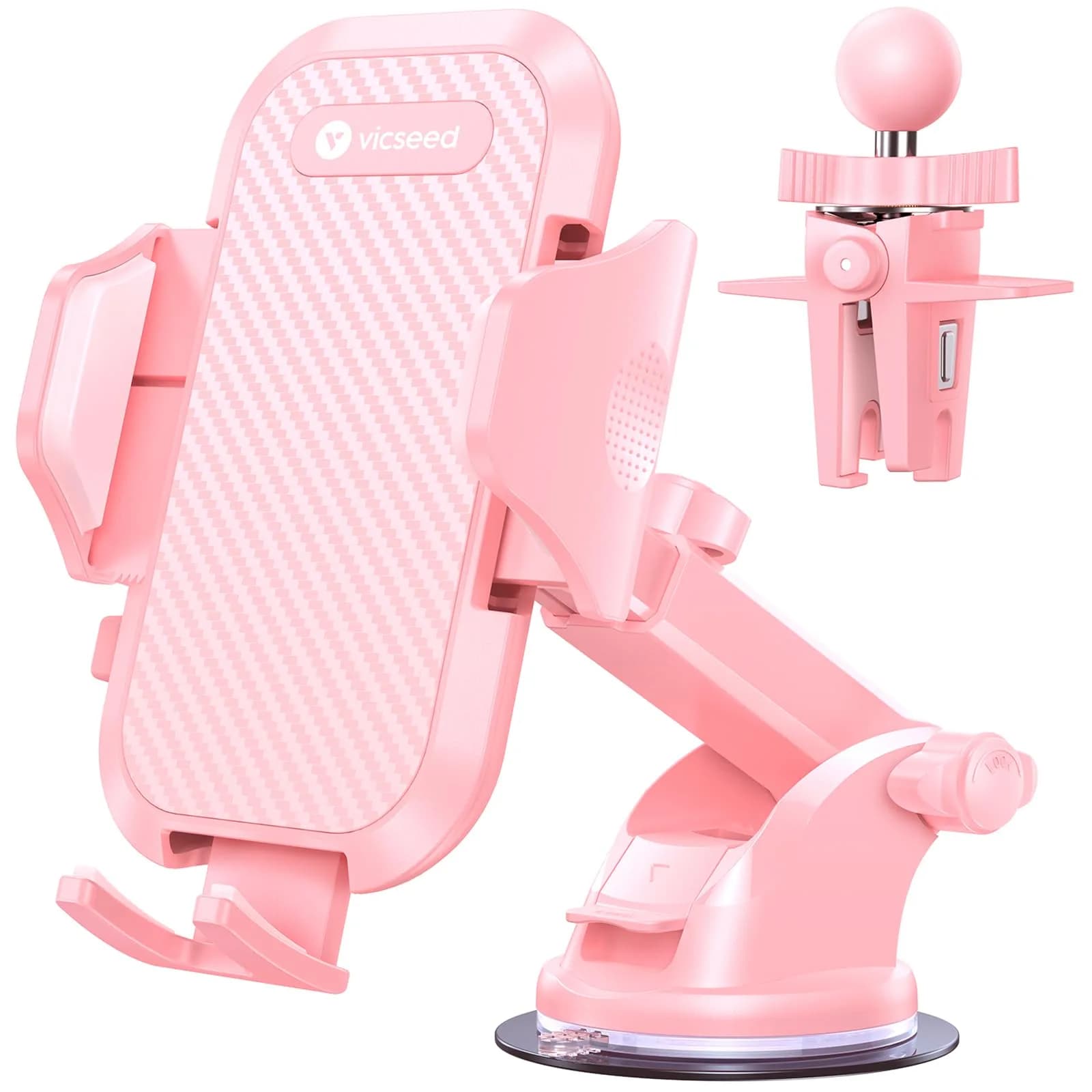 VICSEED 2026 Ultimate Sturdy Car Phone Holder 95+LBS Suction | Universal Long Arm Mount for Car Dashboard & Windshield