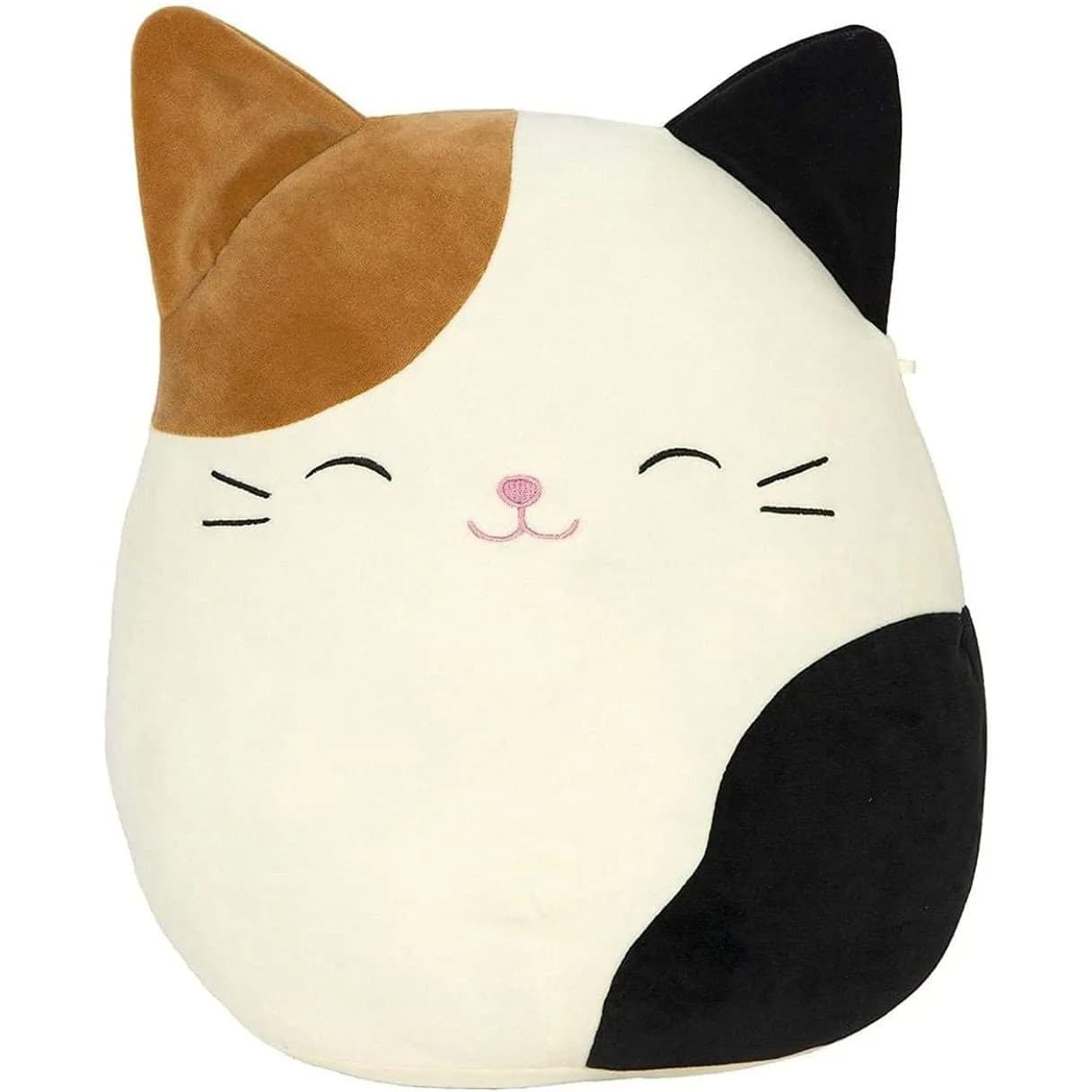 Squishmallows Kellytoy Plush Pets Squad Dog Cat Bunny Frog 7.5 Inch | Soft, Collectible Animal Toy — Cream/Brown/Black, Cam Calico Cat