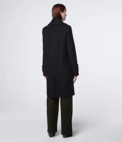 Andrew Marc Wool Coat Notch Collar Black XL | Classic Winter Style with American Craftsmanship thumbnail 3