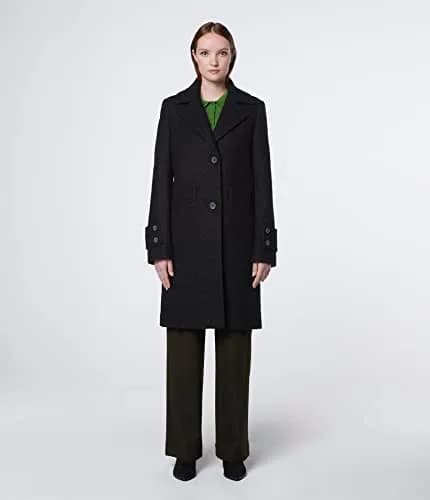 Andrew Marc Wool Coat Notch Collar Black XL | Classic Winter Style with American Craftsmanship thumbnail 4