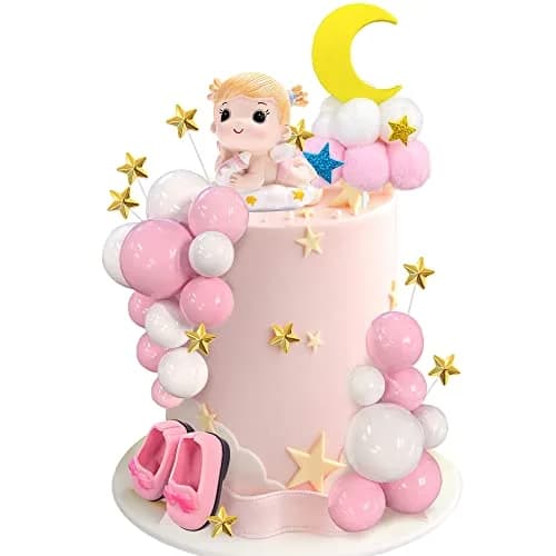 KEEPARTY Princess Cake Topper for Birthday | Baby Girl Theme, 30 pcs, Resin & Plastic thumbnail 1