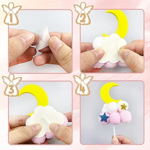 KEEPARTY Princess Cake Topper for Birthday | Baby Girl Theme, 30 pcs, Resin & Plastic thumbnail 3
