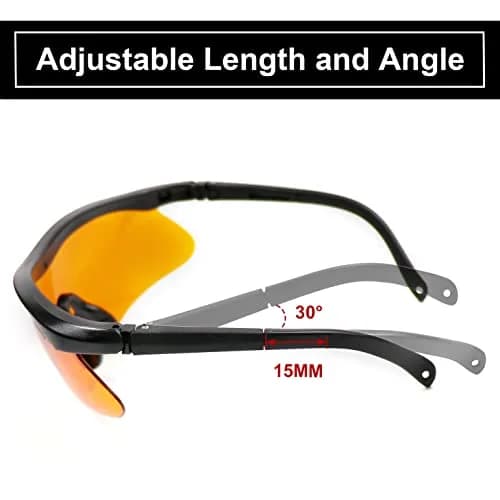 HUNTPAL Safety Glasses with 4 Interchangeable Lenses | ANSI Z87+ UV400 Protection thumbnail 3