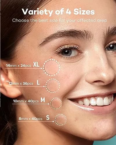 TKTK Acne Patch Hydrocolloid Cover 4 Sizes | Tea Tree & Calendula for All Skin Types thumbnail 2