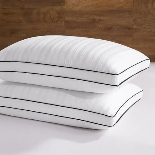 downluxe Goose Feather and Down Pillows King Set of 2 | Ultra-Soft, Ethically-Sourced thumbnail 1