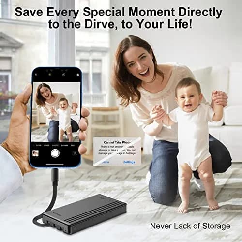 ySky MFi Certified 1TB Portable External Hard Drive | Backup Photos & Videos thumbnail 5